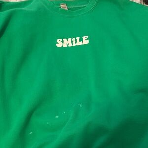 Amazon Green 'Smile' Sweatshirt